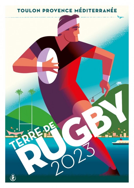 Carte postale Mr Z spéciale Coupe du Monde de Rugby